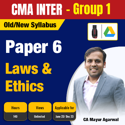 Picture of CMA Inter Group 1  Law & Ethics - CA Mayur Agarwal 