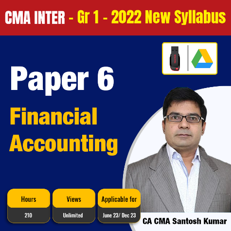 Picture of CMA Inter Group 1 Financial Accounting  - CA CMA Santosh Kumar