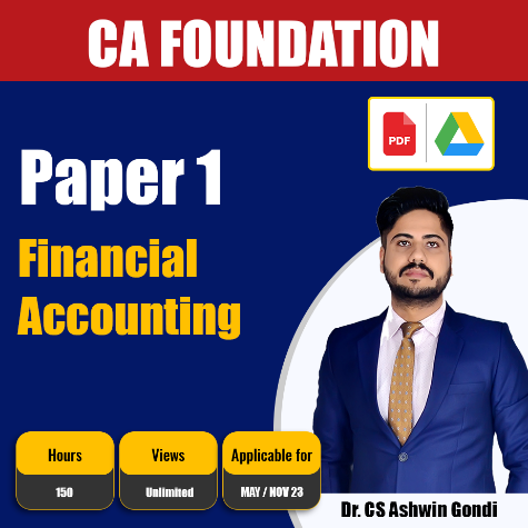 Picture of CA Foundation Financial Accounting - Dr (CS) Ashwin Gondi