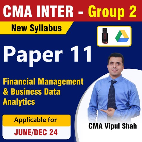 Picture of CMA Inter Group 2 Financial Management & Business Data Analytics 2022 New Syllabus - CMA Vipul Shah 