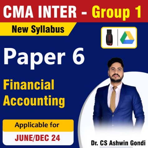 Picture of CMA Inter Group 1  Financial Accounting - Dr (CS) Ashwin Gondi