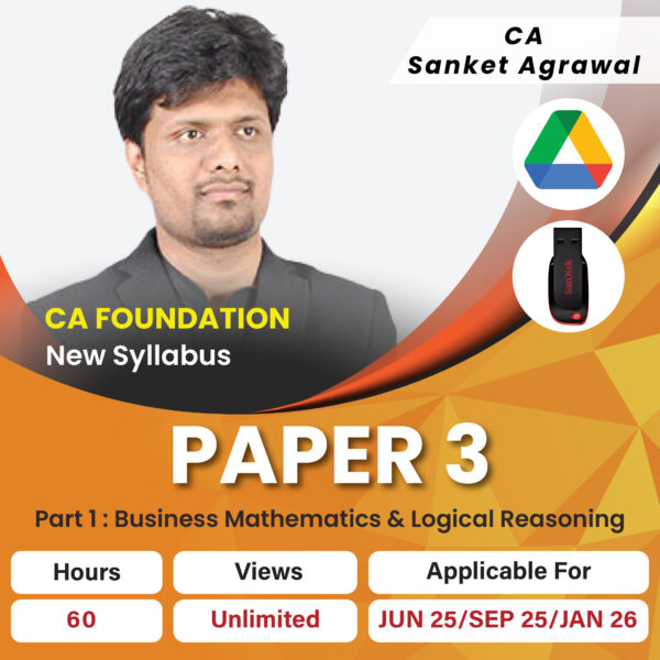 CA Foundation Business Mathematics And Logical Reasoning - CA Sanket Agarwal