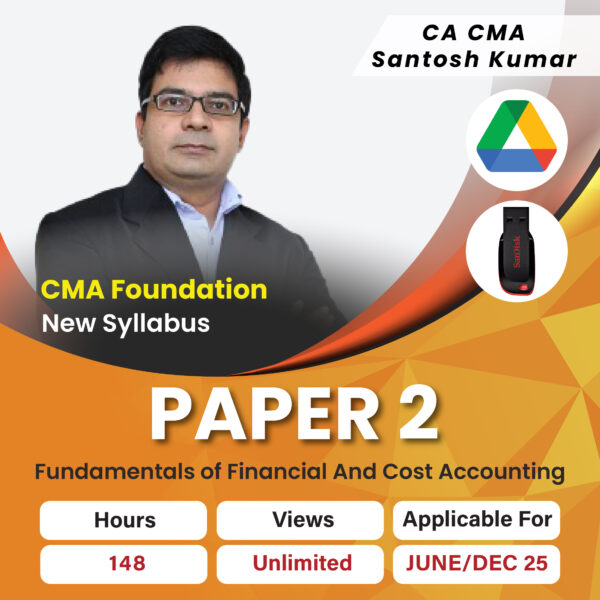 CMA Foundation Fundamentals of Financial And Cost Accounting - CA CMA Santosh Kumar