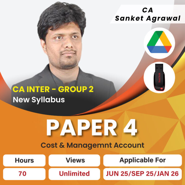 CA Inter Group 2 Costing - CA Sanket Agarwal